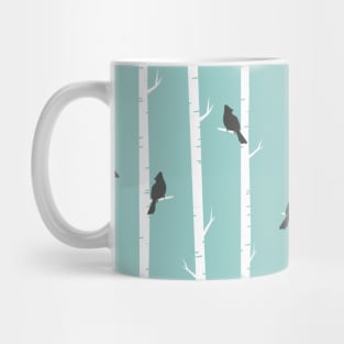 Bird Neck Gator Birch Trees Bird Mug